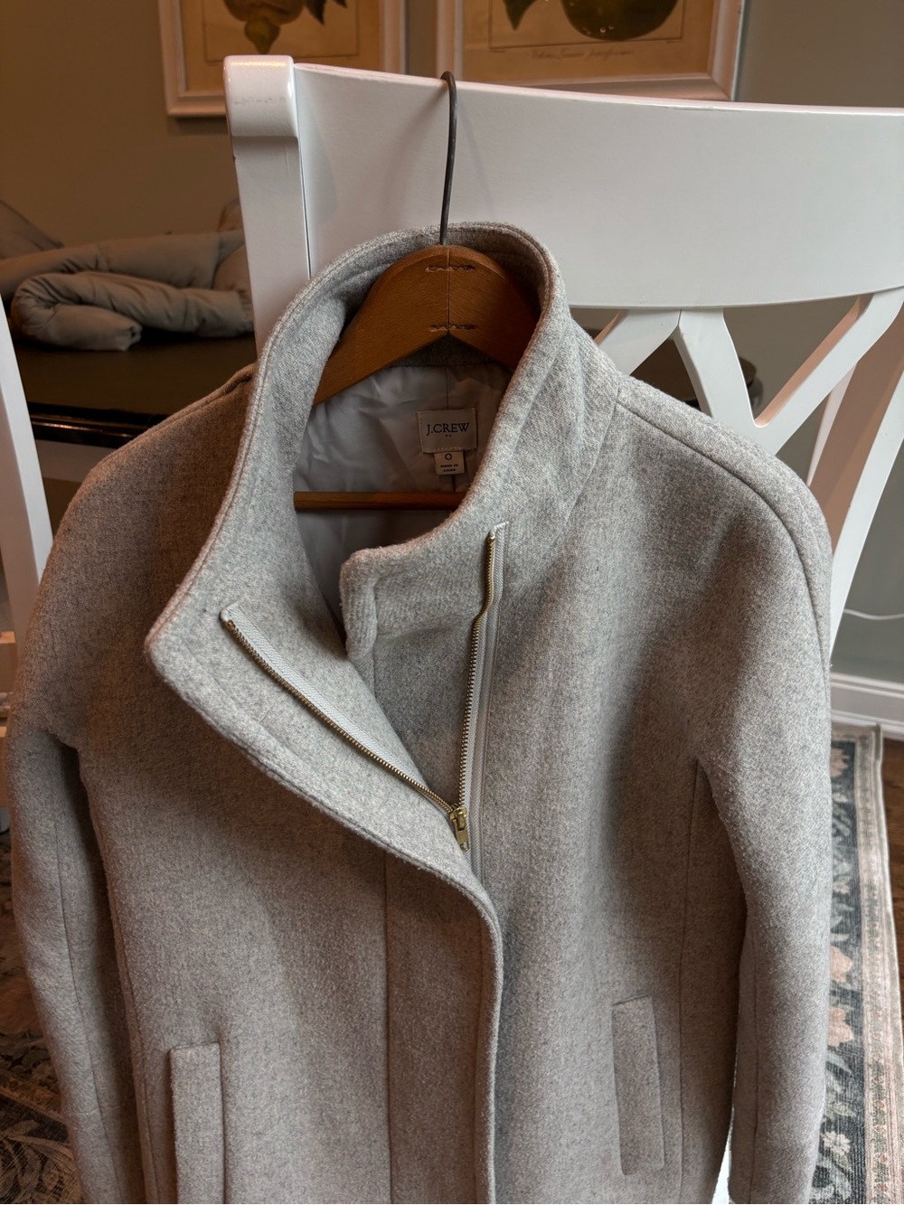Jcrew woman’s wool grey coat - Picture 2 of 3